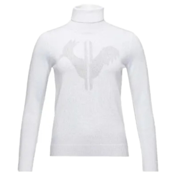 Rossignol Ski Classique Merino Wool Sweater Rooster Front Roll Neck Pullover - Picture 1 of 10